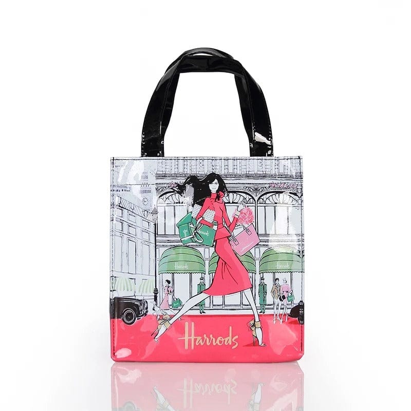 Vintage Painting PVC Waterproof Shopping Bag – Aesthetic Women’s Shopper Tote &