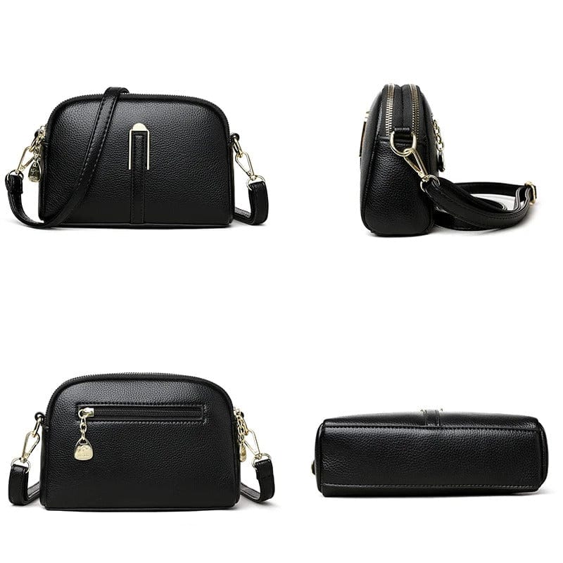 New Fashion Solid Color Women's Crossbody Bag – Authentic Soft Leather