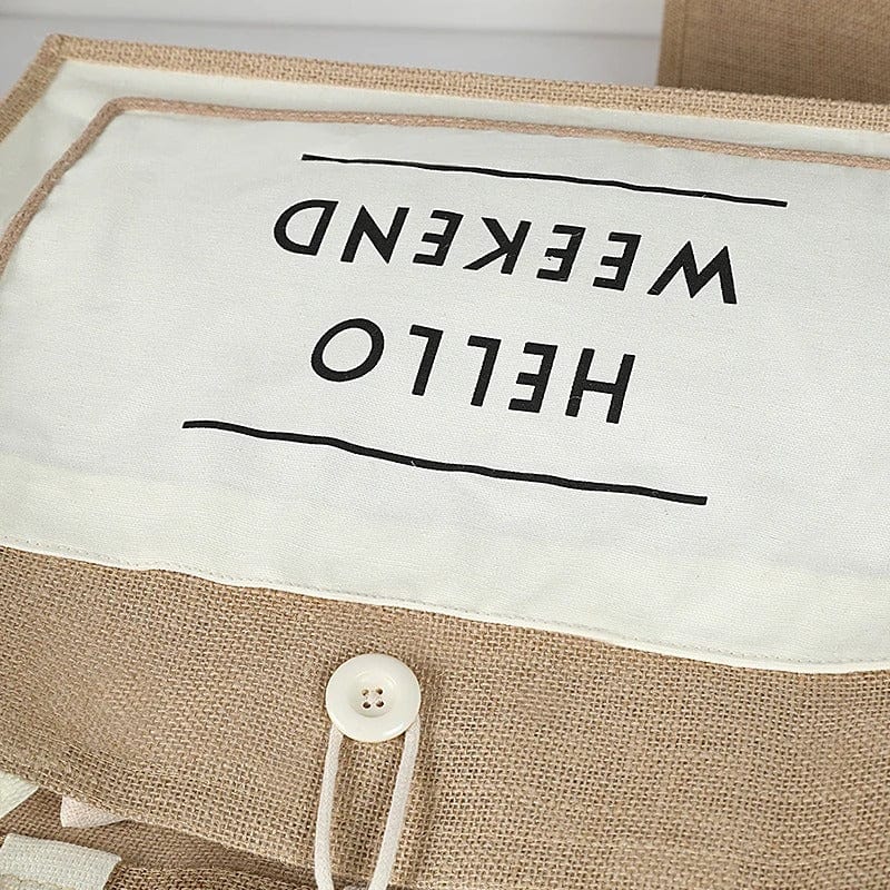 DINYAO 2024 Custom Jute Shopping Bag – High-Quality Personalized Logo Tote & Beach Handbag
