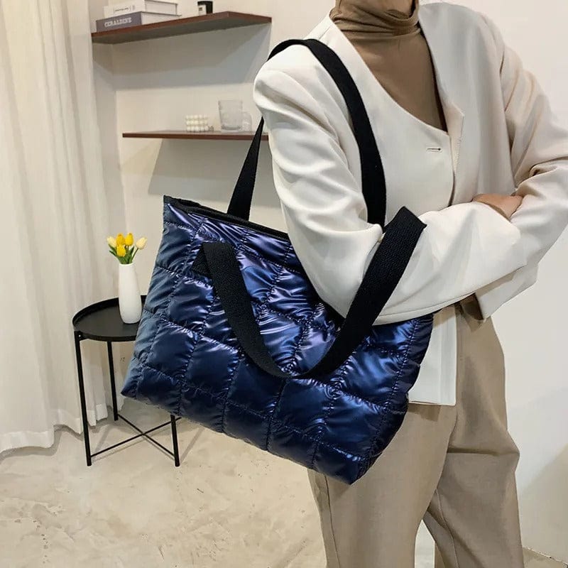 AutumnLuxe Quilted Large Tote Handbag for Women