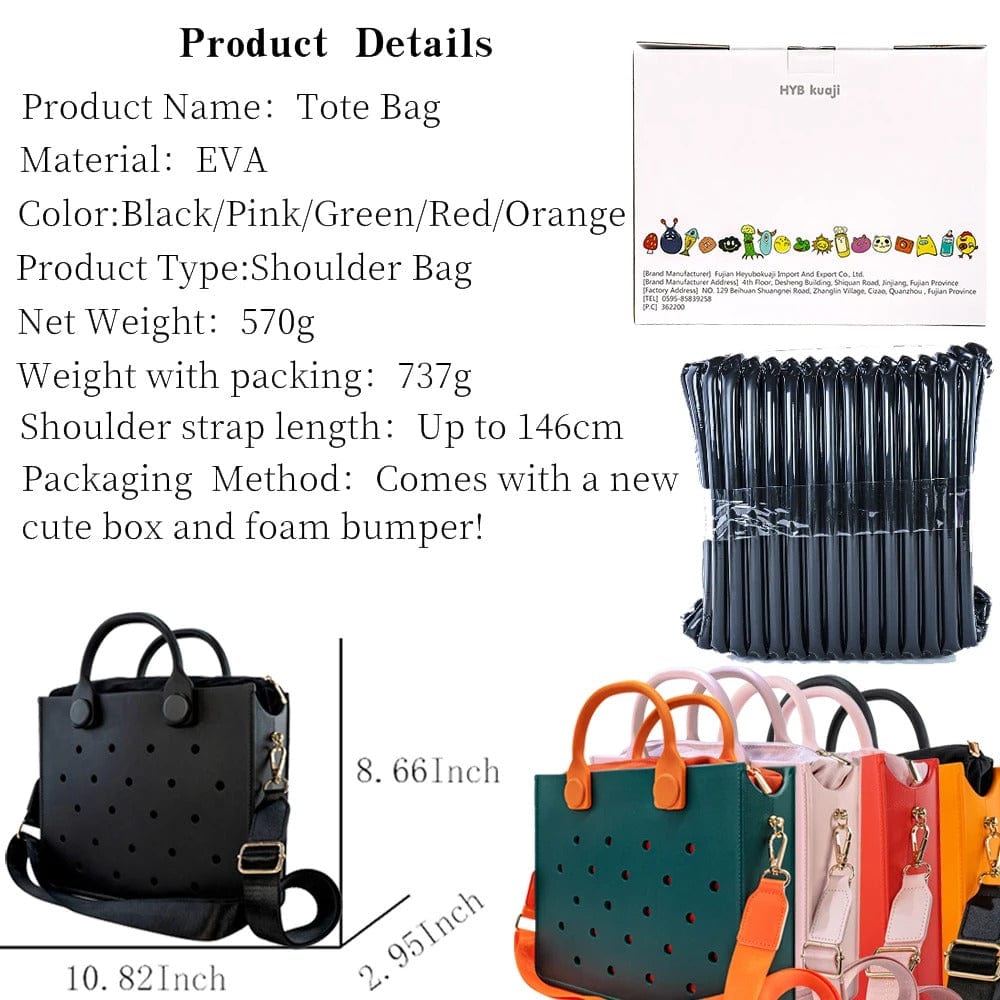 EVA Large Leather Shoulder Bag – Waterproof Tote Bag for Women | Casual Beach &