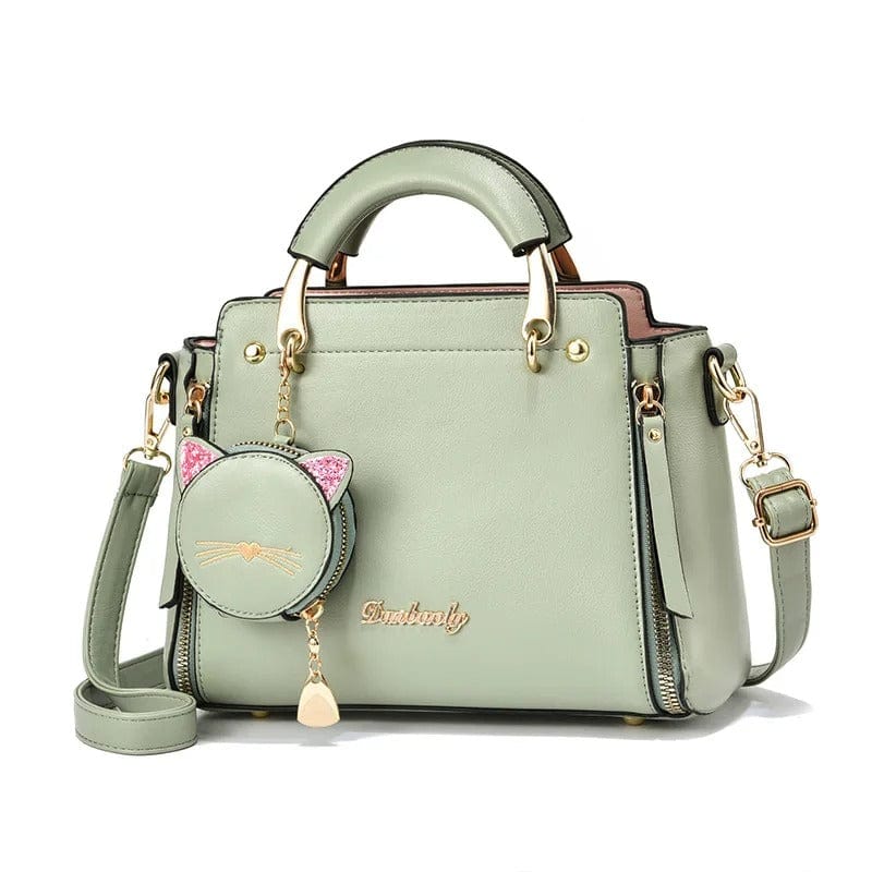 Haifei Women’s Cat Ornament Shoulder Messenger Bag - Trendy Liberal Fashion