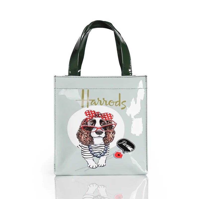 Vintage Painting PVC Waterproof Shopping Bag – Aesthetic Women’s Shopper Tote &