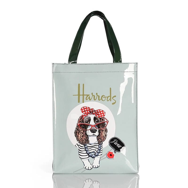 Vintage Painting PVC Waterproof Shopping Bag – Aesthetic Women’s Shopper Tote &
