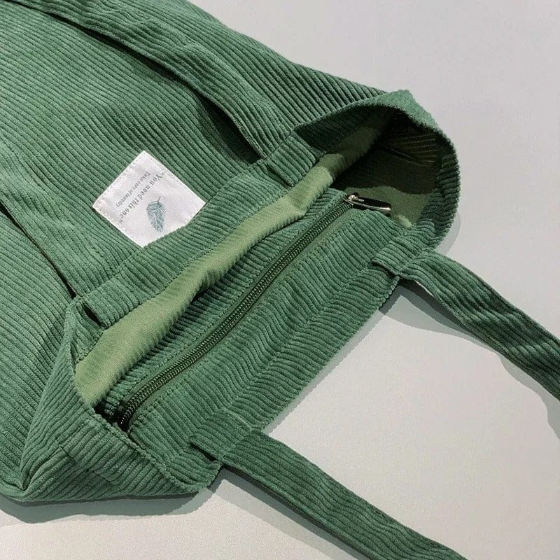 Eco Chic Corduroy Totes for Women | Reusable Shoulder Bags, Small & Large Shopper