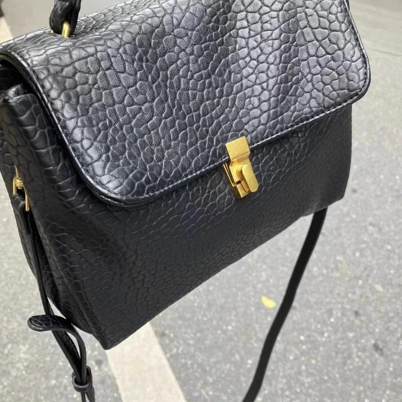 ElegantChic Fashion Personality Solid Top-Handle Bag – Y2K Trendy Women's Handbag