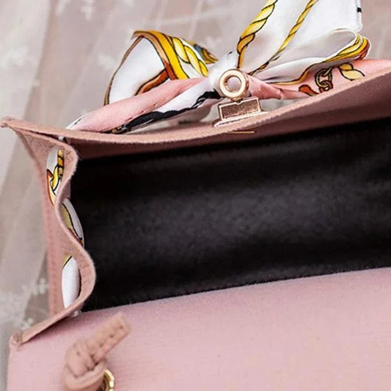 Silaura Silk Scarf Handbag – Designer Small Shoulder Bag for Women