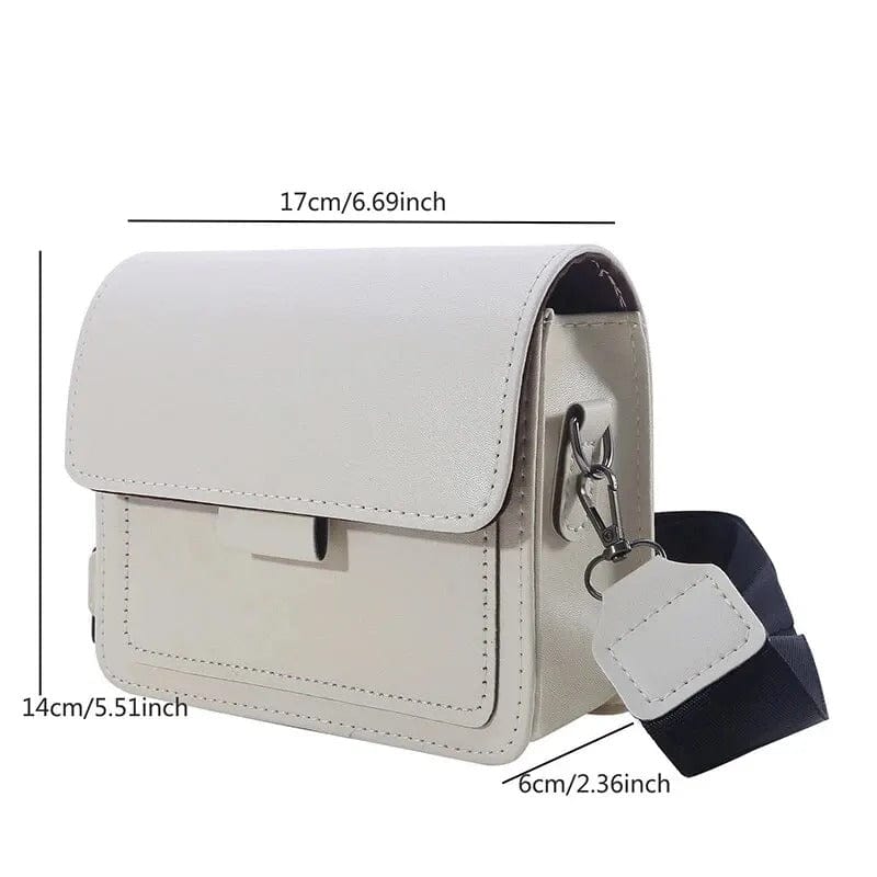 ChicEssence Classic PU Leather Crossbody Bag - Designer