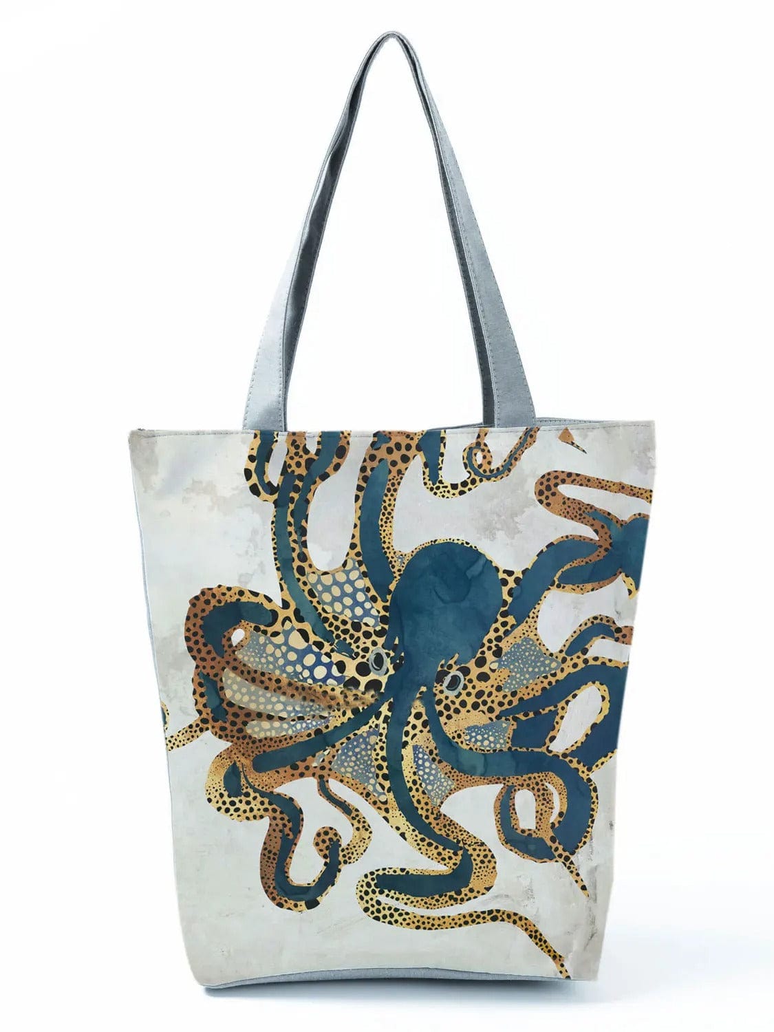 CartoonNurse Ladies Printed Handbag – Foldable High Capacity Eco Reusable Shoulder Bag for Travel & Shopping