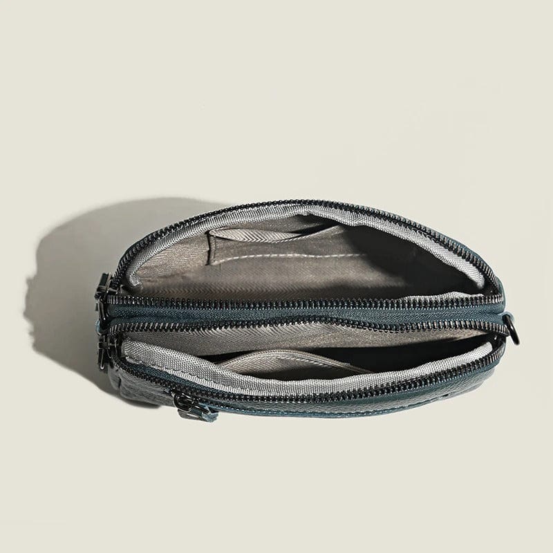 Genuine Leather Crossbody Bag for Women | Luxury Solid Color Shoulder & Messenger Clutch