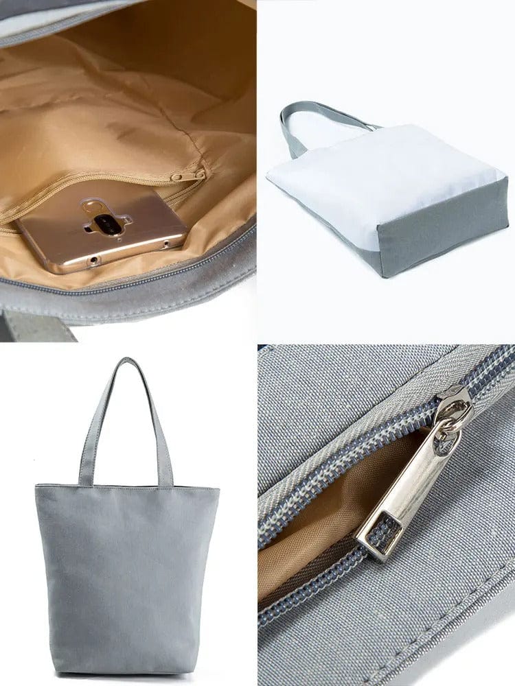 Foldable High Capacity Shoulder Bag, Eco-Friendly- Cartoon Bag