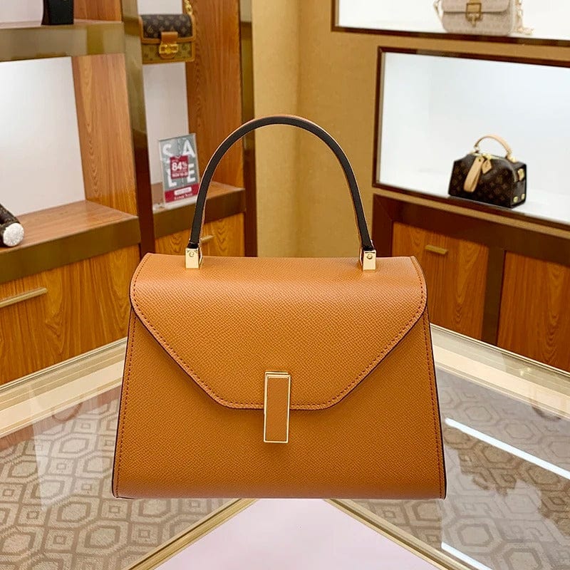Fashion Shoulder Bags for Women | Genuine Leather Designer Envelope Handbag, Top