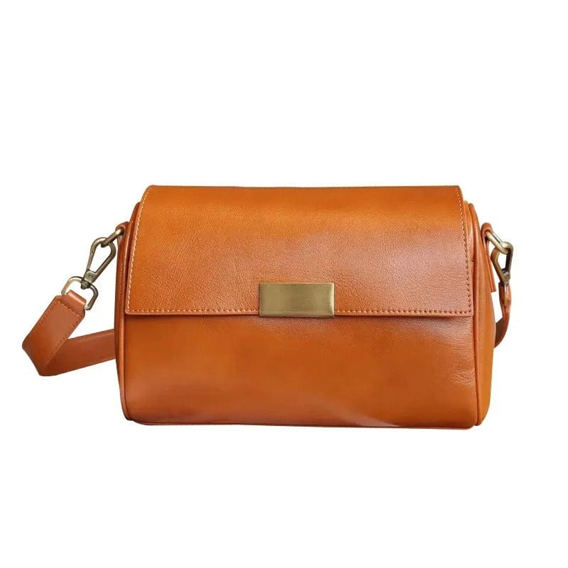 LuxeLeather Versatile Cowhide Shoulder Bag – Top Layer Leather Crossbody Bad