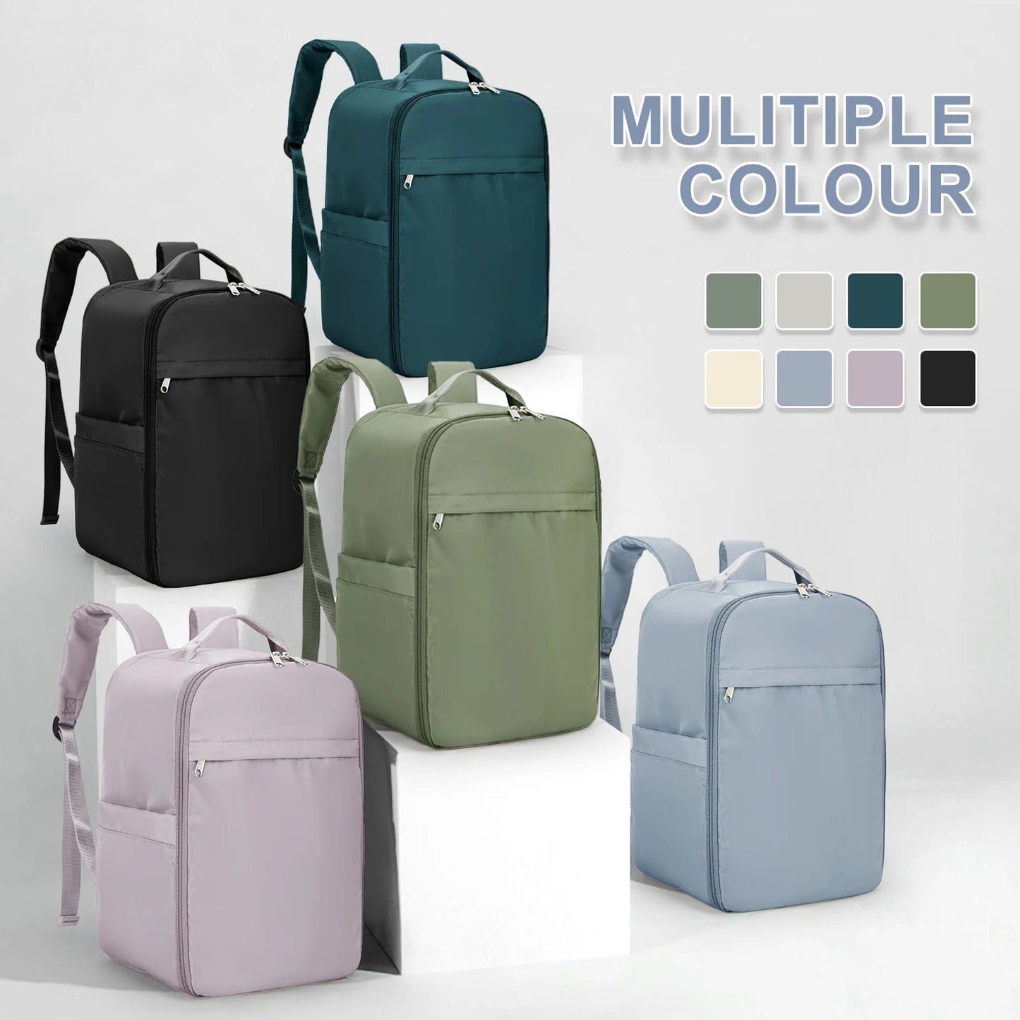 Ryanair & EasyJet Cabin Bag – 40x20x25 Travel Backpack, Laptop Backpack for