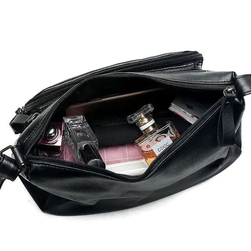 Elegant Crossbody Bag for Middle-Aged Women – Multi-Layered, Large-Capacity