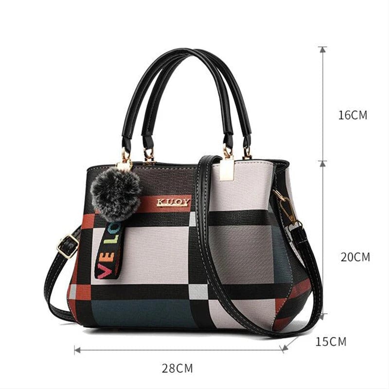 Eleganza PU Leather Designer Handbag – Chic Messenger Crossbody Bag