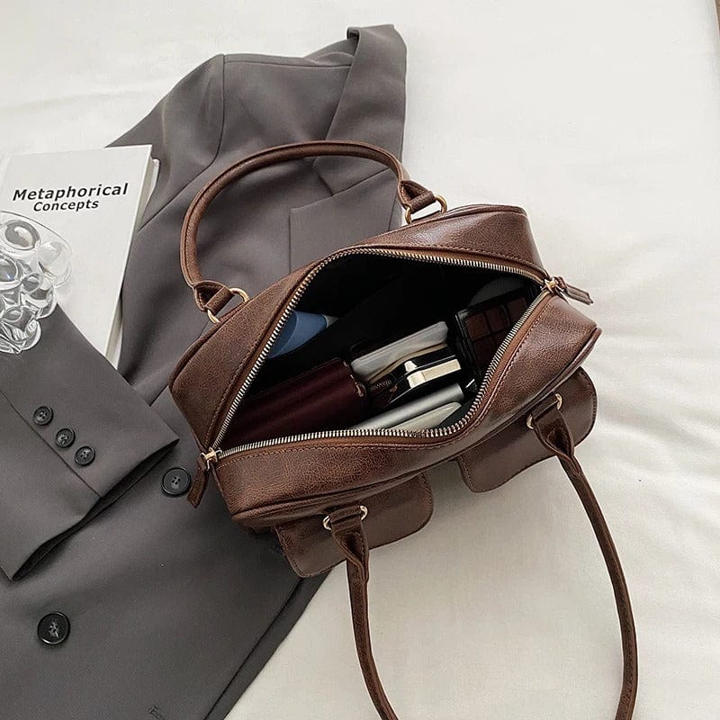 LEFTSIDE Small Double Pockets Shoulder Bag for Women – 2023 Trendy Designer