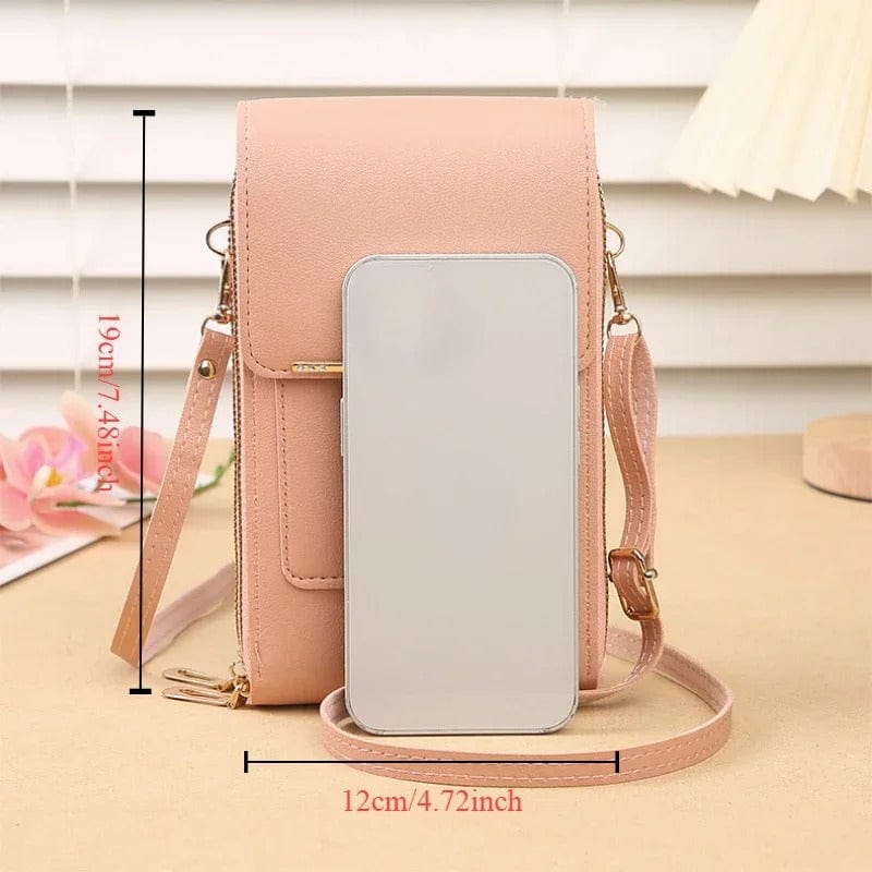 Touch Screen Cell Phone Purse for Women – Soft Leather Crossbody Shoulder Bag
