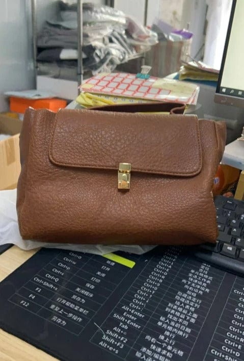 ElegantChic Fashion Personality Solid Top-Handle Bag – Y2K Trendy Women's Handbag