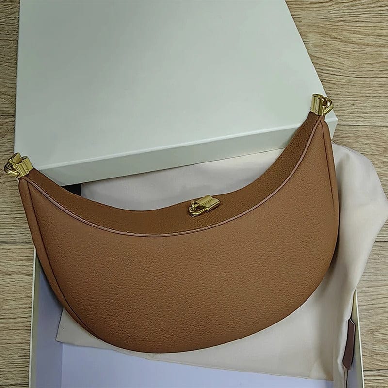 Luxe Half Moon Women's Shoulder Bag – Designer Crossbody & Underarm Handbag