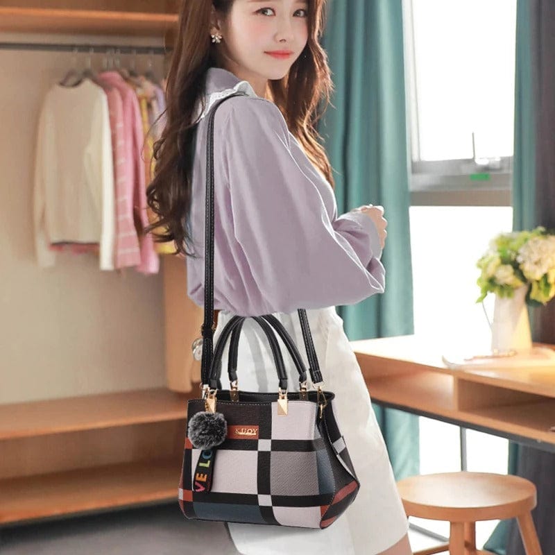 Eleganza PU Leather Designer Handbag – Chic Messenger Crossbody Bag