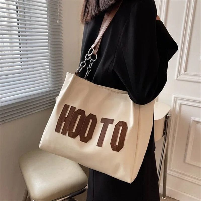 Trendy Solid Color Shoulder Bag for Women | Canvas Tote Handbag for Office & Travel