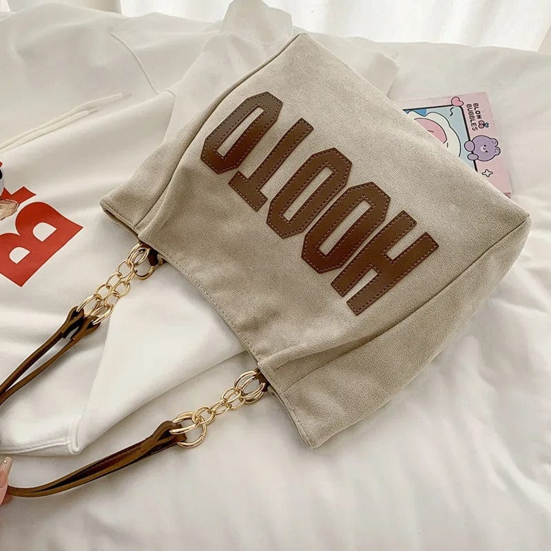 Trendy Solid Color Shoulder Bag for Women | Canvas Tote Handbag for Office & Travel
