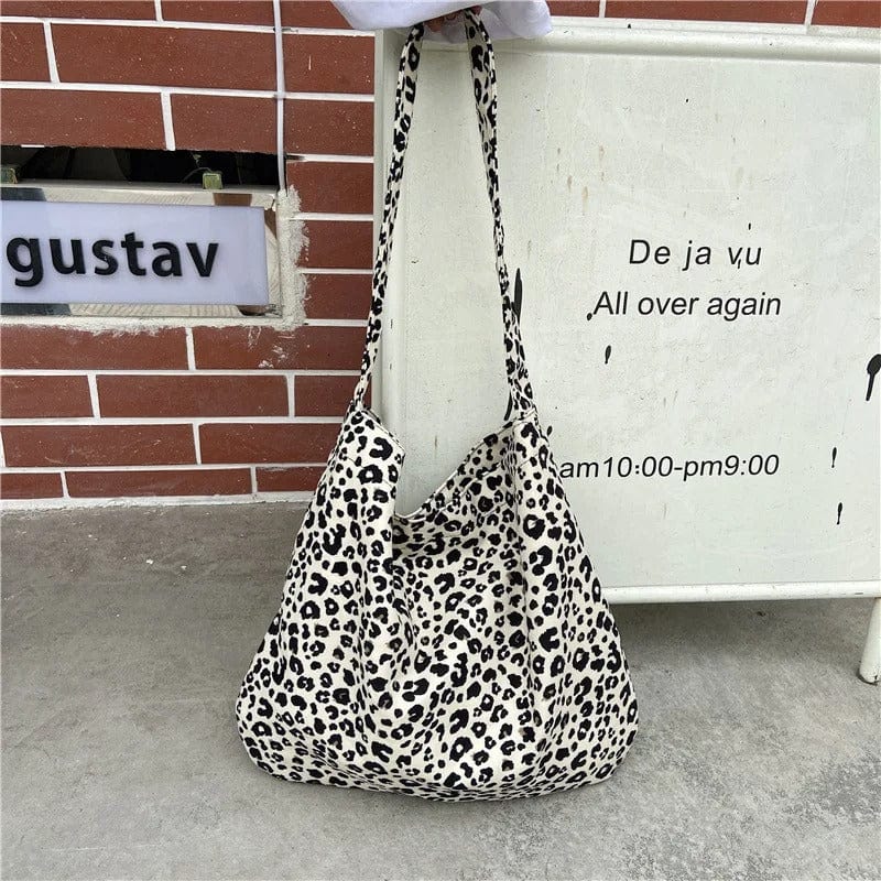 LeopardLuxe Japanese & Korean Style Small Messenger Bag