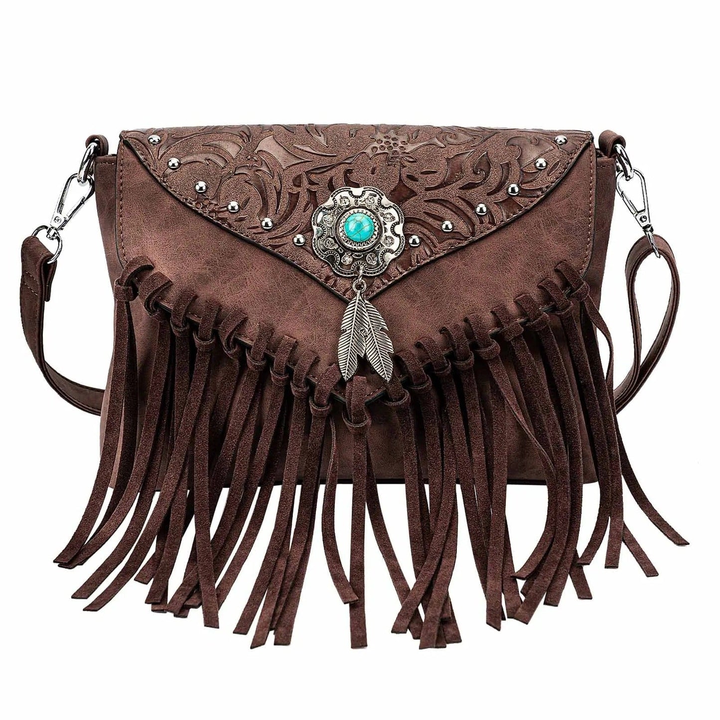 Celela Original Design Shoulder Bag for Women – Luxury PU Leather Clutch & Fringe Messenger Purse