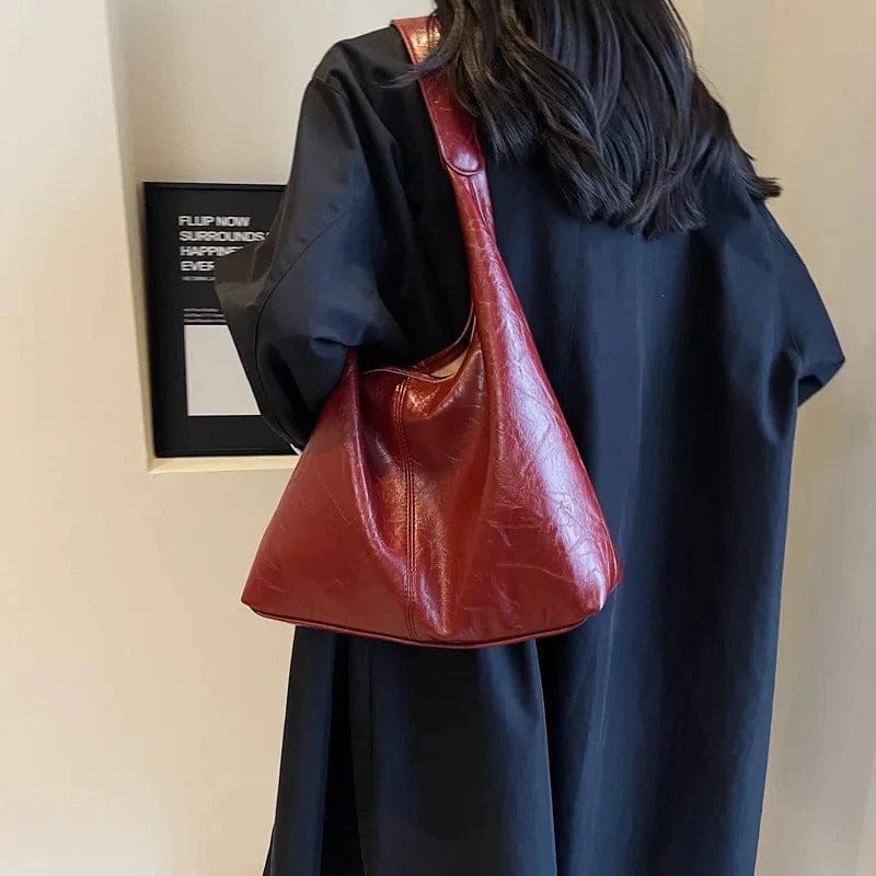 Vintage Suede Shoulder Bag – Large Capacity Autumn & Winter Women’s Commuter Bag,