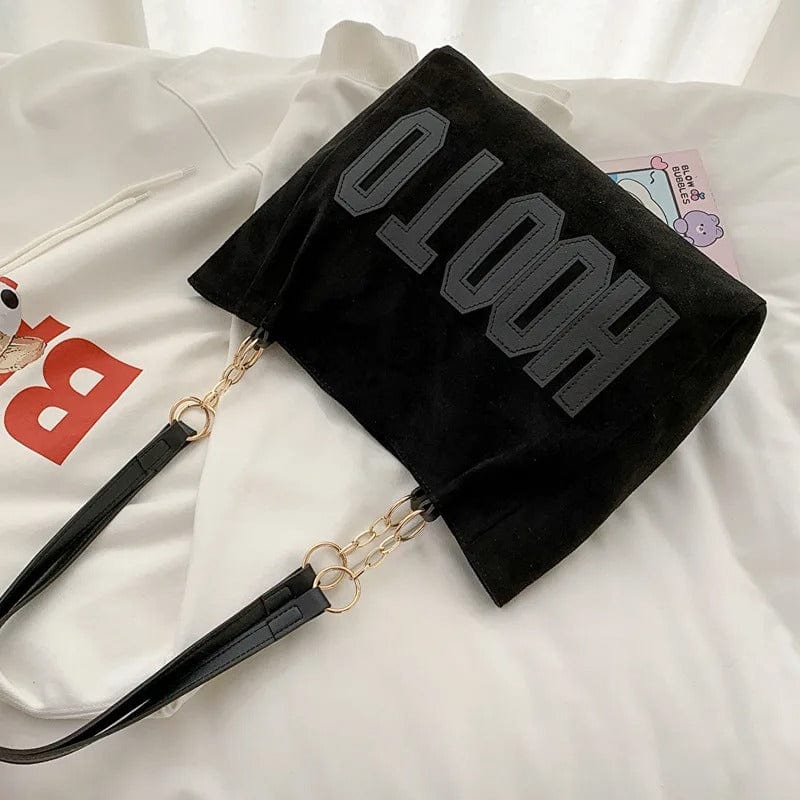 Trendy Solid Color Shoulder Bag for Women | Canvas Tote Handbag for Office & Travel
