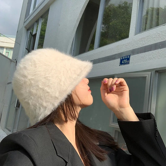 Elegante Pelz Eimerhut