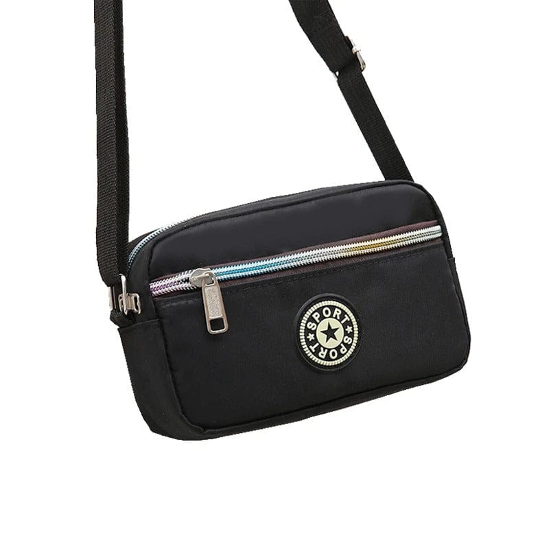 Printed Shoulder Bag for Women – Zippered Crossbody Chest Bag & Square Backpack