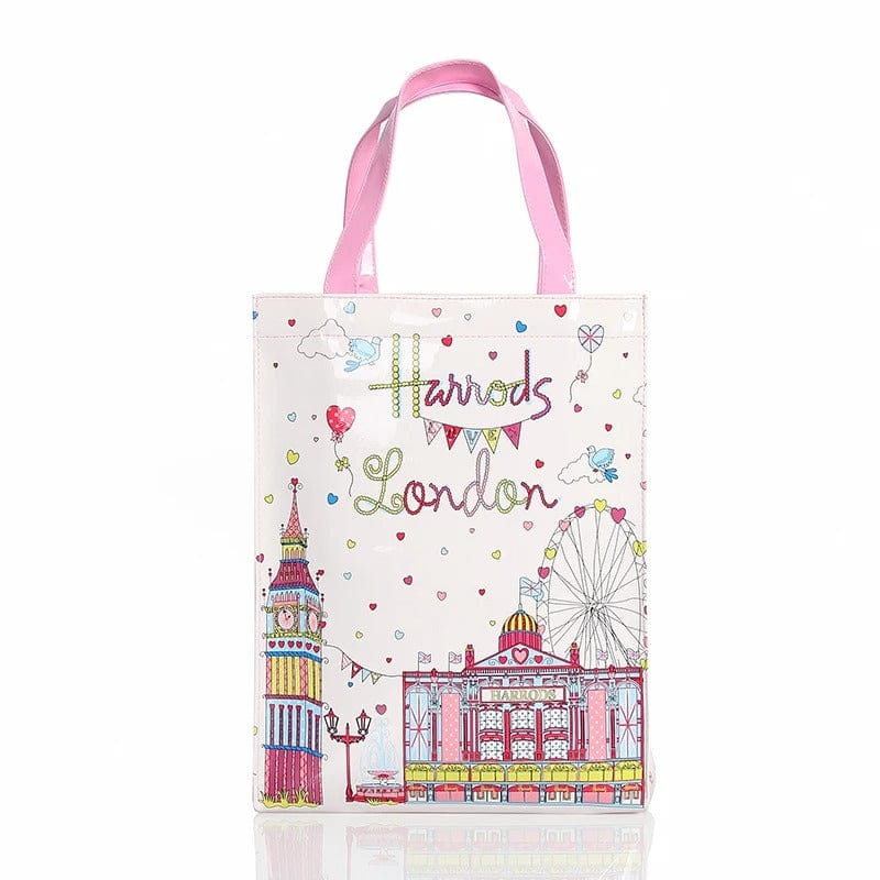Vintage Painting PVC Waterproof Shopping Bag – Aesthetic Women’s Shopper Tote &