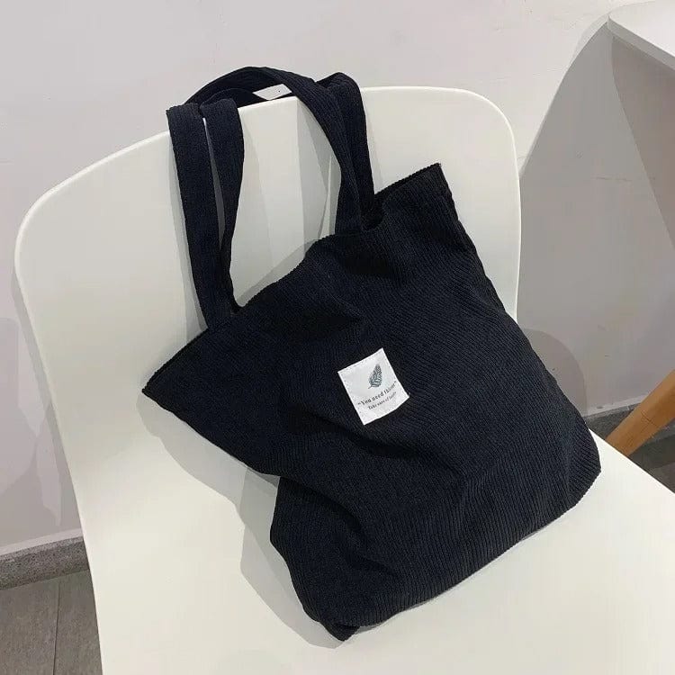 Eco Chic Corduroy Totes for Women | Reusable Shoulder Bags, Small & Large Shopper