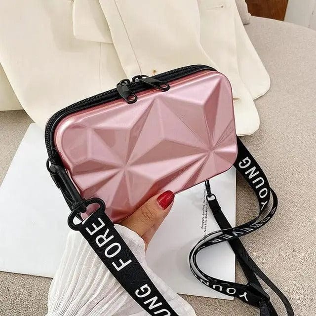 Women PVC Cosmetic Pouch Travel Bag | Makeup Storage Organizer Clutch Shoulder Bag