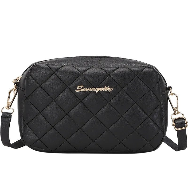 ISKYBOB Women's Designer Crossbody Bag – Fashionable PU Leather Woven Handbag