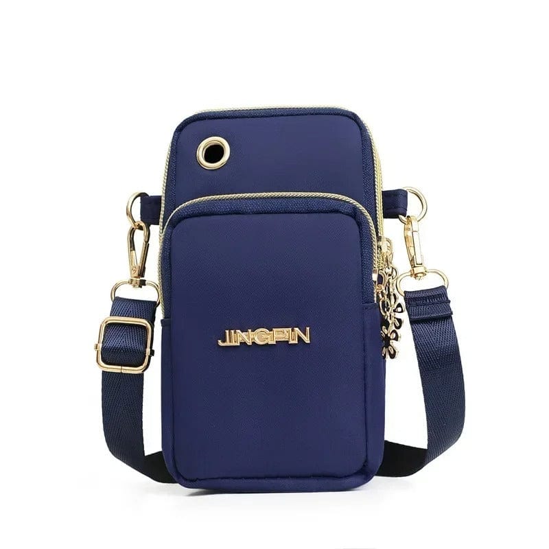 Stylish Crossbody Mini Bag for Women - 3-Layer Wallet & Phone Holder