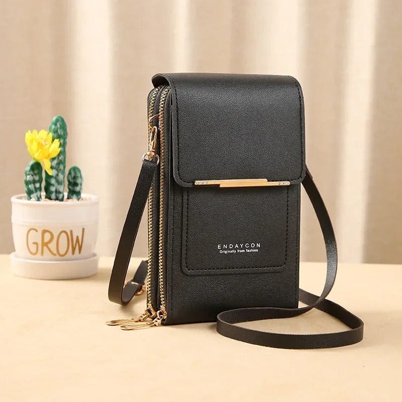 Touch Screen Cell Phone Purse for Women – Soft Leather Crossbody Shoulder Bag
