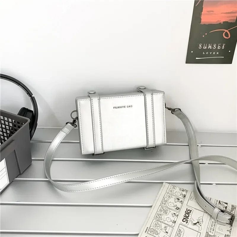 BoxVibe Simple Men’s Small Shoulder Bag – Unisex Streetwear Phone Bag, Box-Shaped