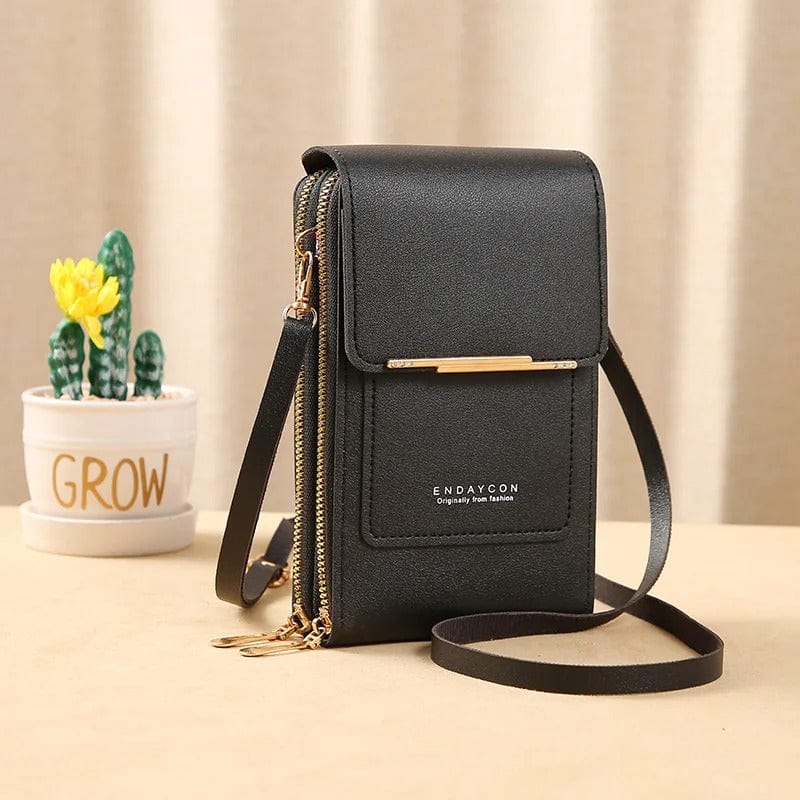 Buylor Mini Leather Touch Screen Crossbody Wallet - Chic Shoulder Bag for Women