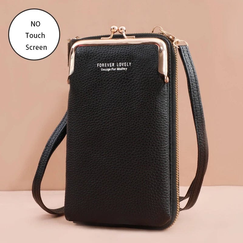 Buylor Mini Leather Touch Screen Crossbody Wallet - Chic Shoulder Bag for Women