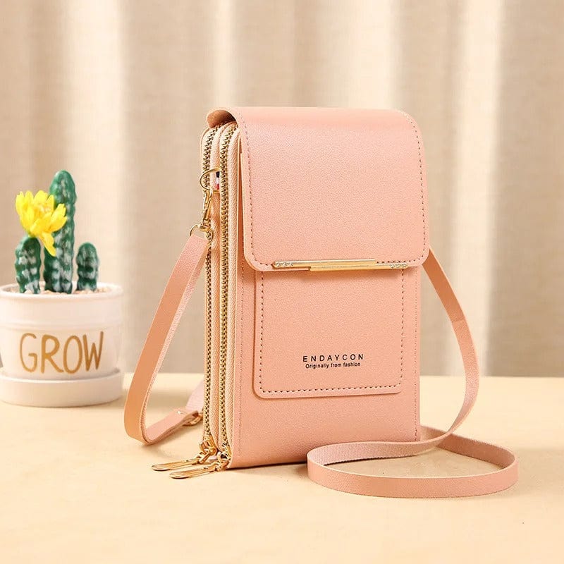 Buylor Mini Leather Touch Screen Crossbody Wallet - Chic Shoulder Bag for Women