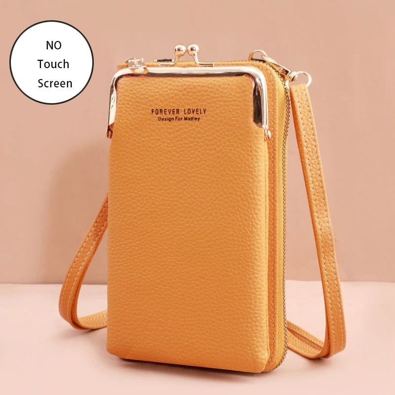 Buylor Mini Leather Touch Screen Crossbody Wallet - Chic Shoulder Bag for Women
