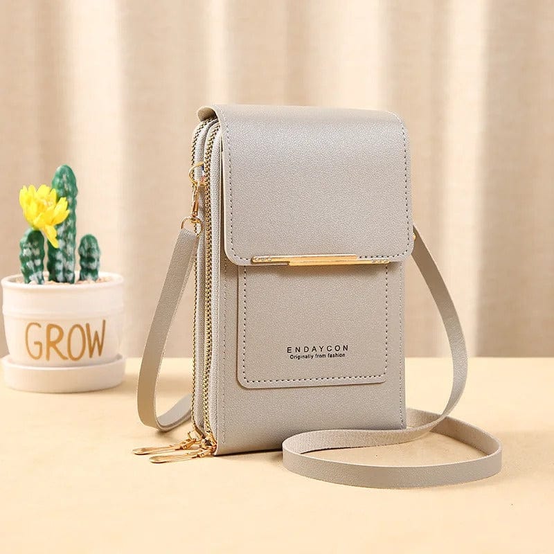 Buylor Mini Leather Touch Screen Crossbody Wallet - Chic Shoulder Bag for Women