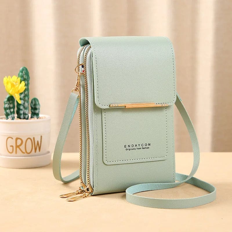 Buylor Mini Leather Touch Screen Crossbody Wallet - Chic Shoulder Bag for Women