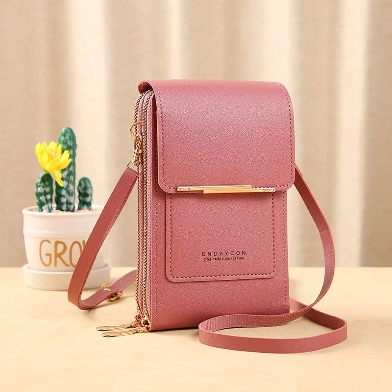 Buylor Mini Leather Touch Screen Crossbody Wallet - Chic Shoulder Bag for Women