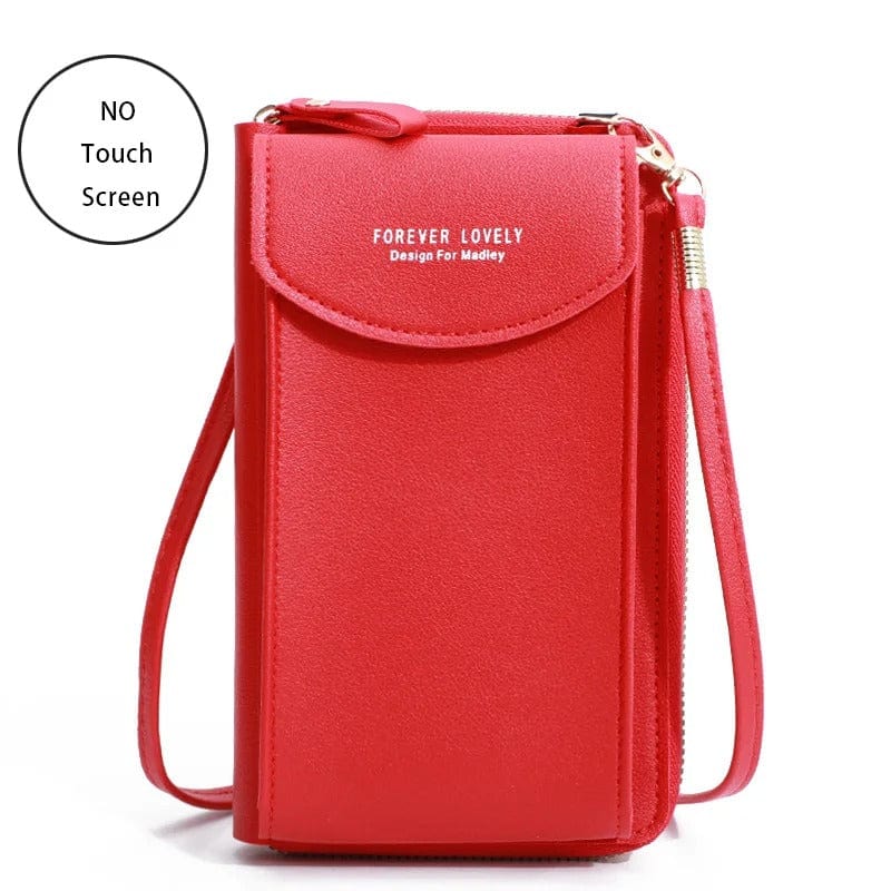 Buylor Mini Leather Touch Screen Crossbody Wallet - Chic Shoulder Bag for Women