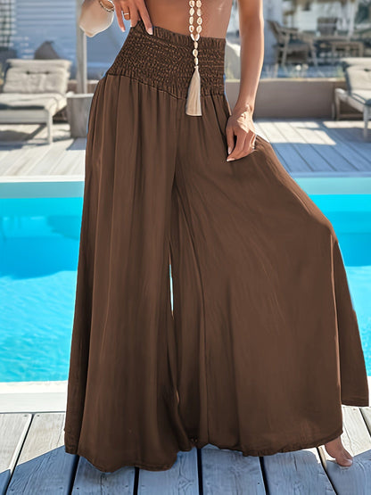 Chic Flowy Wide Leg Pants Lightweight