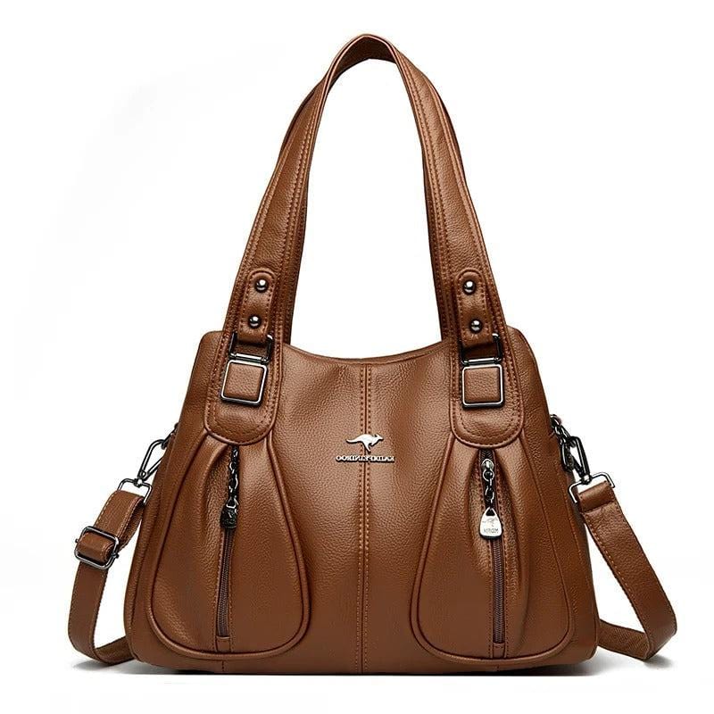 Luxury Designer Women's Handbag – Large Capacity Real Leather Crossbody Tote